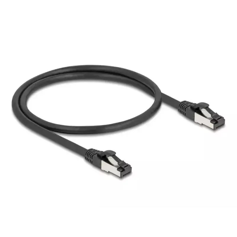Cabo de rede DeLOCK 80570 RJ-45 Cat8.1 0,5 m preto