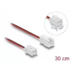 DeLOCK 90762 Cabo de extensão de ventoinha JST 2 pinos, macho para fêmea, comprimento do conector 7 mm, 30 cm