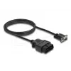 Cabo adaptador DELOCK OBD-2 ficha macho para DB-9 conector fêmea, Cat5e, preto, 1,15 m