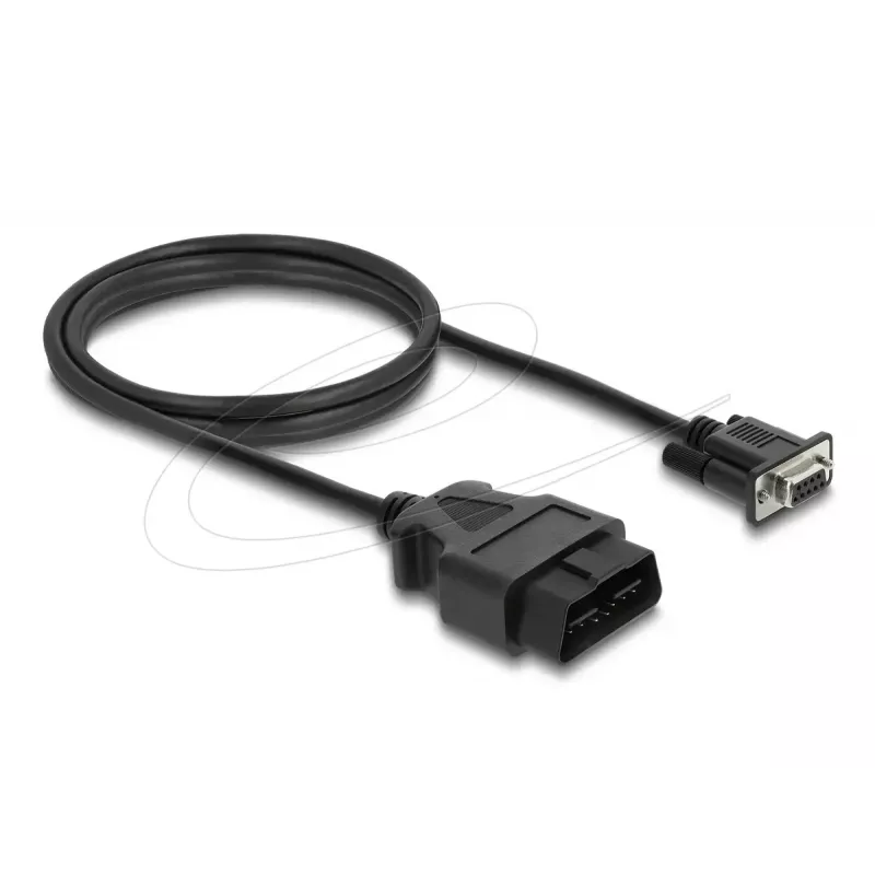 Cabo adaptador DELOCK OBD-2 ficha macho para DB-9 conector fêmea, Cat5e, preto, 1,15 m