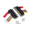 Cabo SATA DeLOCK 83804 1 m SATA 22 pinos preto vermelho amarelo