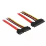 Cabo SATA DeLOCK 83804 1 m SATA 22 pinos preto vermelho amarelo