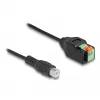 Adaptador DeLOCK ficha RCA para barra de terminais 15 cm 2 polos