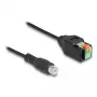 Adaptador DeLOCK ficha RCA para barra de terminais 15 cm 2 polos
