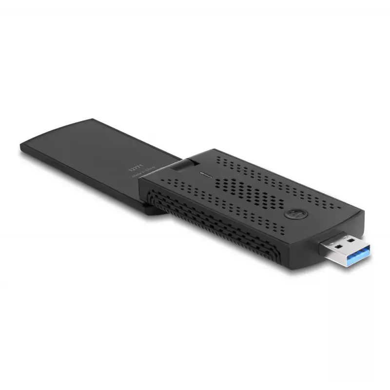 Placa de rede WLAN DeLOCK 12771 1201 Mbit/s USB Wi-Fi 6