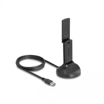 Placa de rede WLAN DeLOCK 12771 1201 Mbit/s USB Wi-Fi 6
