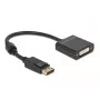 Adaptador DisplayPort 1.2 ficha macho para DVI conector fêmea 4K ativo DeLOCK 63482