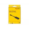 Adaptador de cabo DeLOCK 66246 RJ-45 USB C preto 0,09 m
