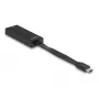 Adaptador de cabo DeLOCK 66246 RJ-45 USB C preto 0,09 m