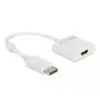 Adaptador DisplayPort 1.2 ficha macho para HDMI conector fêmea 4K DeLOCK 63586