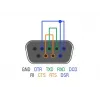 Conector de cabo RS-232 DB9 DeLOCK 65843