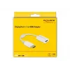 Adaptador DisplayPort 1.1 macho para HDMI fêmea passivo branco DeLOCK 61015