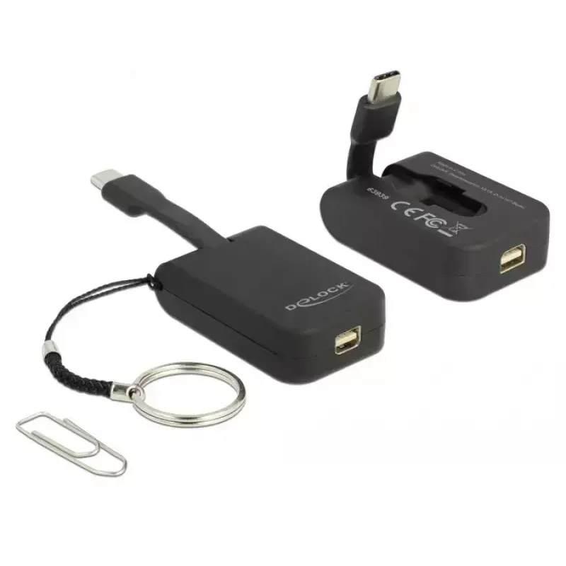 Adaptador de cabo de vídeo DeLOCK 63939 USB Type-C para Mini DisplayPort 0,03 m