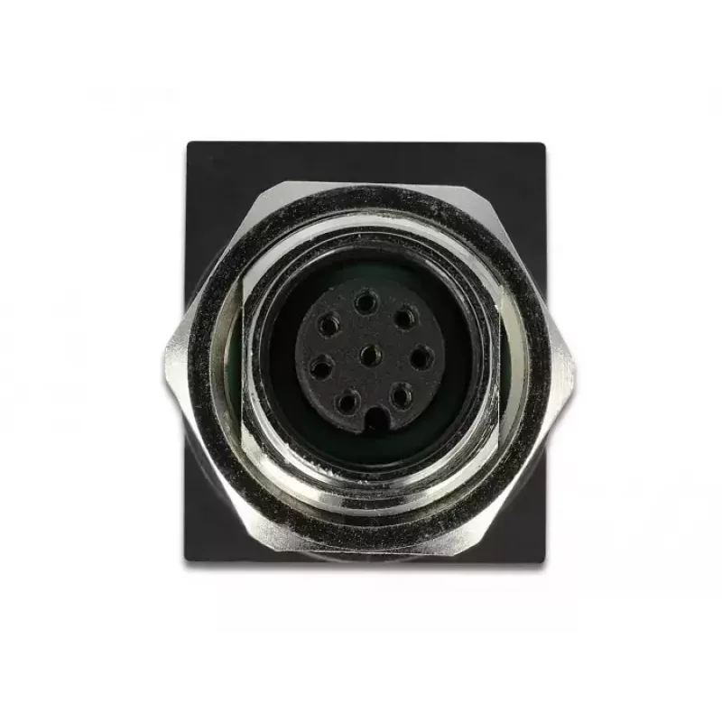 Adaptador de cabo DeLOCK 66314 M12 RJ45 preto