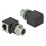 Adaptador de cabo DeLOCK 66314 M12 RJ45 preto