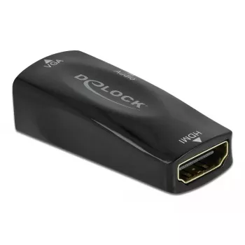 Adaptador HDMI-A fêmea para VGA fêmea 1080p com áudio DeLOCK 66560