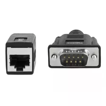 DeLOCK 63999 Adaptador série, DB-9 macho para RJ-45 fêmea, 20 cm, preto
