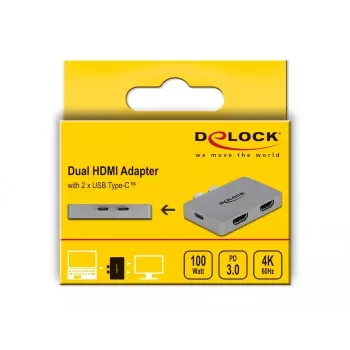 Adaptador Dual-HDMI DeLOCK 64123 para MacBook