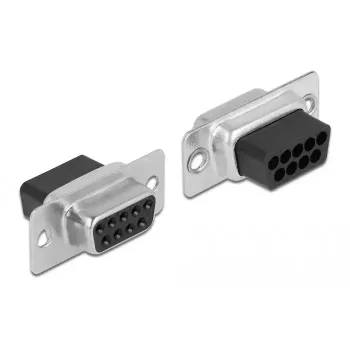 Kit de montagem D-Sub 9 pinos fêmea para RJ12 6P/6C DeLOCK 66759