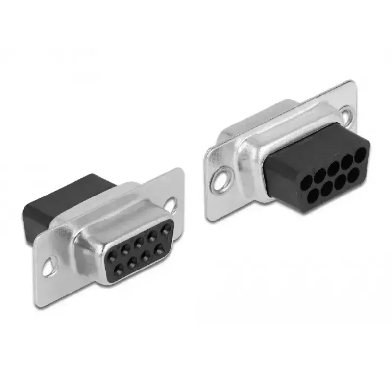 Kit de montagem D-Sub 9 pinos fêmea para RJ12 6P/6C DeLOCK 66759
