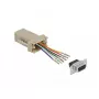 Kit de montagem D-Sub 9 pinos fêmea para RJ12 6P/6C DeLOCK 66759