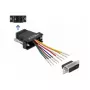 Kit de montagem D-Sub 15 pinos macho para RJ45 fêmea DeLOCK 66647