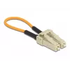 Adaptador loopback de fibra ótica DeLOCK 86930 LC OM2 multimodo bege