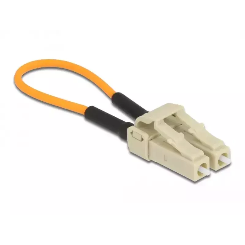 Adaptador loopback de fibra ótica DeLOCK 86930 LC OM2 multimodo bege