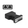 Adaptador DeLOCK D-Sub 15 pinos fêmea para 2 x RJ45 fêmea AUI 66806