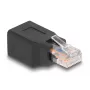 Conector de fio DeLOCK 66991 RJ45/RJ48/RJ50 preto macho/fêmea
