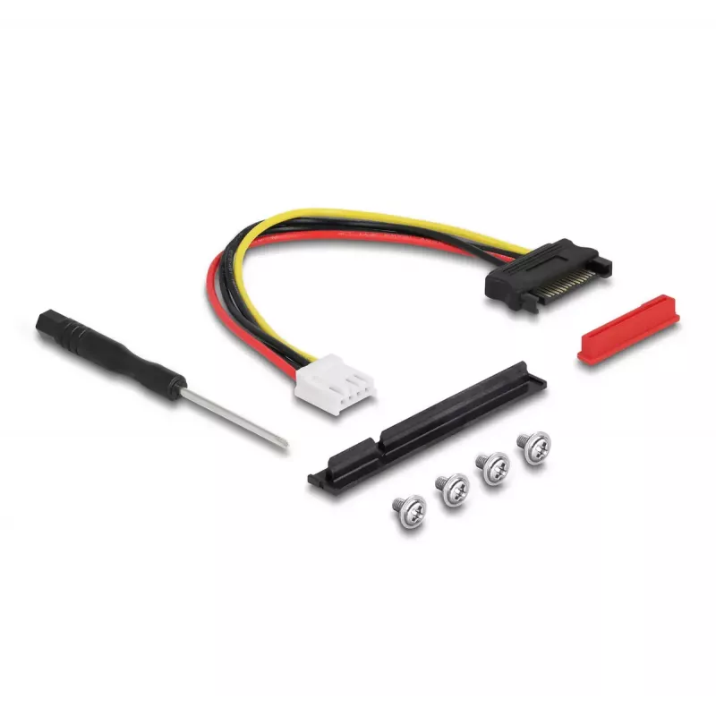 Adaptador DeLOCK M.2 Key A+E para PCIe x8 NVMe inclinado com cabo de 20 cm