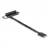 Adaptador DeLOCK M.2 Key A+E para PCIe x8 NVMe inclinado com cabo de 20 cm
