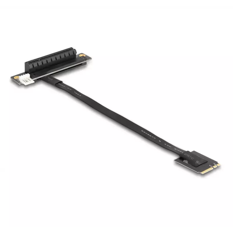 Adaptador DeLOCK M.2 Key A+E para PCIe x8 NVMe inclinado com cabo de 20 cm