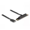 Adaptador DeLOCK M.2 Key A+E para PCIe x8 NVMe inclinado com cabo de 20 cm