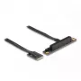Adaptador DeLOCK M.2 Key A+E para PCIe x8 NVMe inclinado com cabo de 20 cm