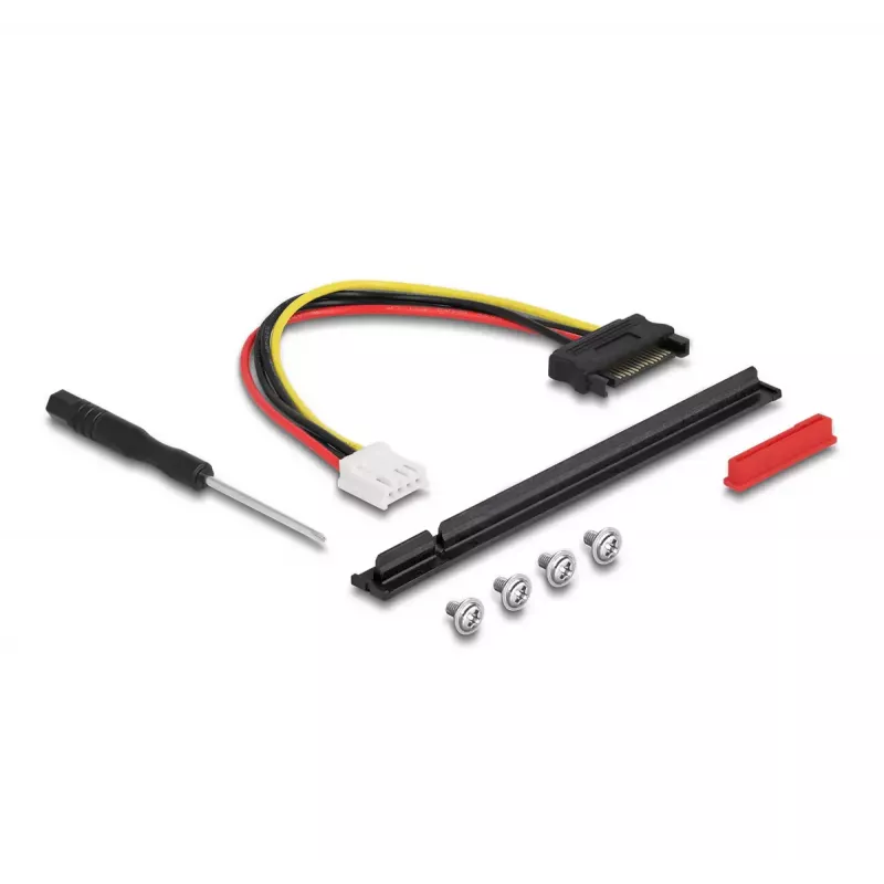 Adaptador DeLOCK M.2 Key A+E para PCIe x16 NVMe inclinado com cabo de 20 cm