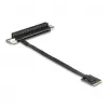 Adaptador DeLOCK M.2 Key A+E para PCIe x16 NVMe inclinado com cabo de 20 cm