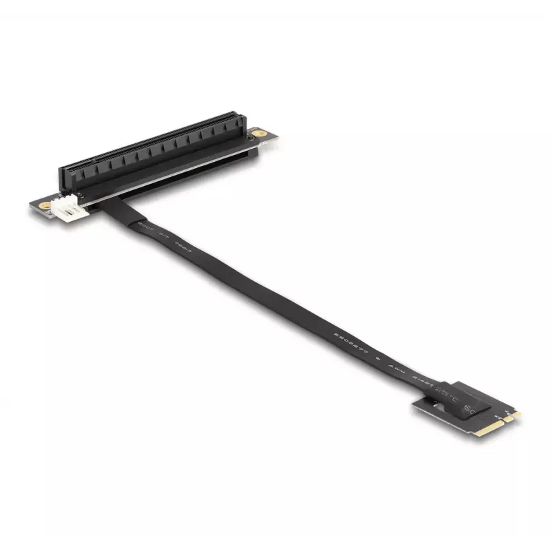 Adaptador DeLOCK M.2 Key A+E para PCIe x16 NVMe inclinado com cabo de 20 cm