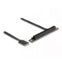 Adaptador DeLOCK M.2 Key A+E para PCIe x16 NVMe inclinado com cabo de 20 cm