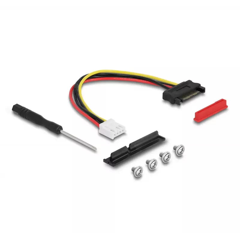 Adaptador DeLOCK M.2 Key A+E para PCIe x4 NVMe inclinado com cabo de 20 cm