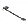 Adaptador DeLOCK M.2 Key A+E para PCIe x4 NVMe inclinado com cabo de 20 cm