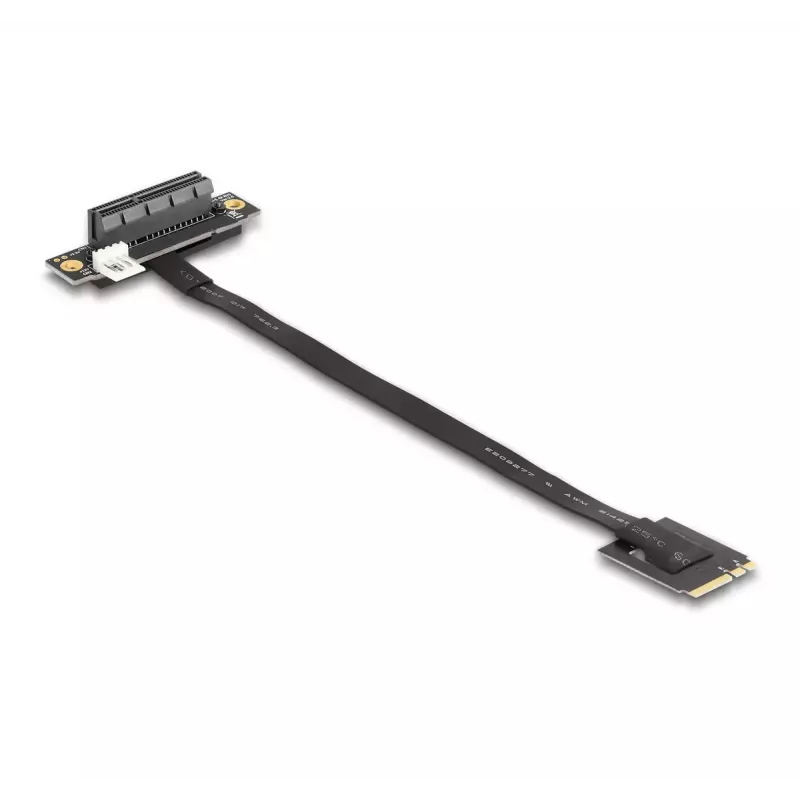 Adaptador DeLOCK M.2 Key A+E para PCIe x4 NVMe inclinado com cabo de 20 cm