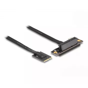 Adaptador DeLOCK M.2 Key A+E para PCIe x4 NVMe inclinado com cabo de 20 cm
