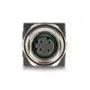 Adaptador DeLOCK M12 codificado D de 4 pinos fêmea para RJ45 fêmea reto
