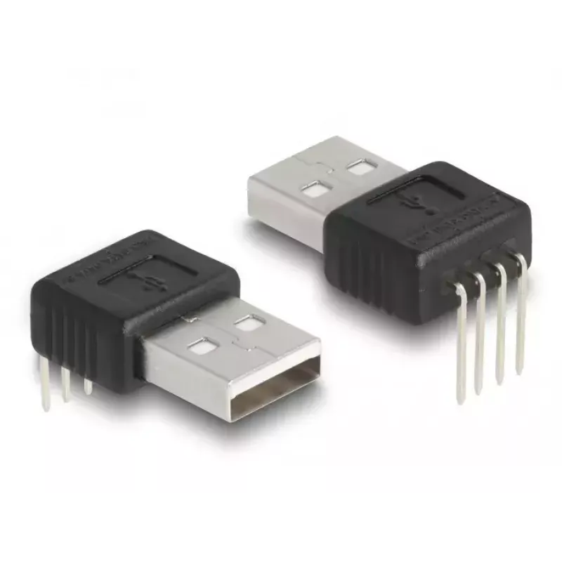 Adaptador DeLOCK USB 2.0 Type-A macho para 4 pinos 90° inclinado