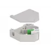 Módulo Keystone DELOCK 87165 — adaptador SC para SC, verde/cinzento/branco, 60,1×59,4×21,6 mm