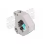 Delock 87173 Adaptador Keystone de SC Simplex para SC Simplex para calha DIN, água