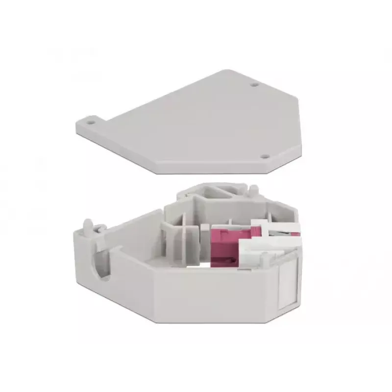 Delock 87182 Módulo Keystone para calha DIN adaptador SC Simplex, violeta