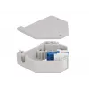 Módulo Keystone DELOCK 87189 — LC para LC duplex, cores azul/cinzento/branco, 60,1×59,4×21,6 mm
