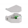 Módulo Keystone DELOCK 87192 — LC para LC duplex, cores verde/cinzento/branco, 60,1×59,4×21,6 mm